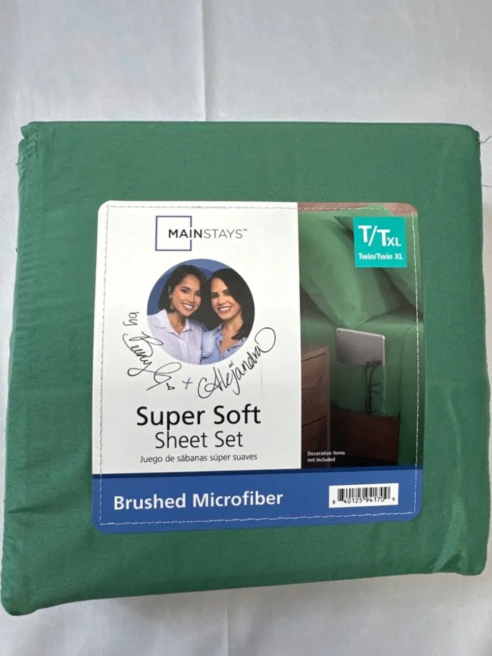 twin sheets 2 sets better home garden blue main street super soft green nwt s